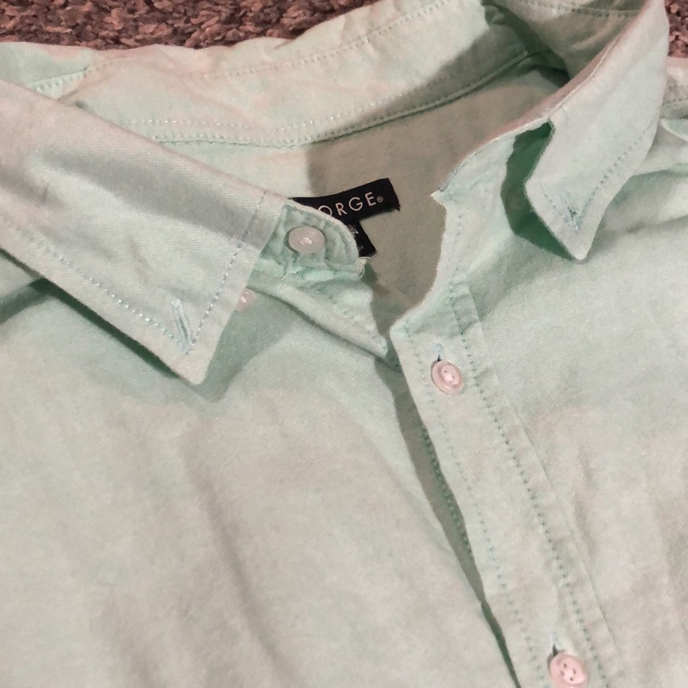 Teal Button Up - Picture 3 of 3